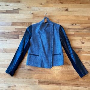 Vince Leather & Wool Jacket